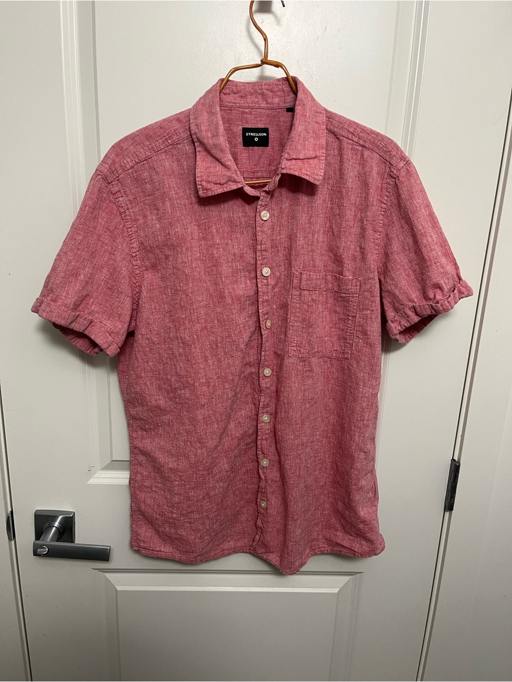 Strellson Men's Short-Sleeve Button-Down Shirt in size L